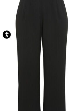 City Chic Black Wide Leg Trousers